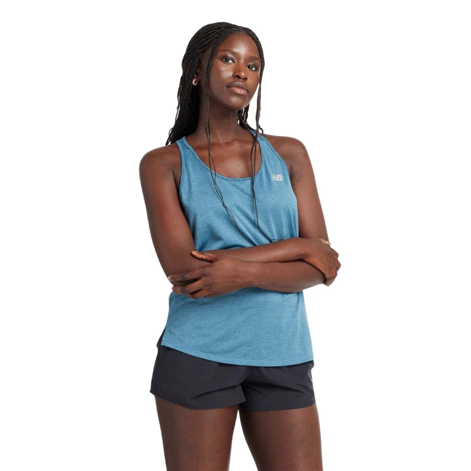 Blue - Front - New Balance Womens-Ladies Tank Top