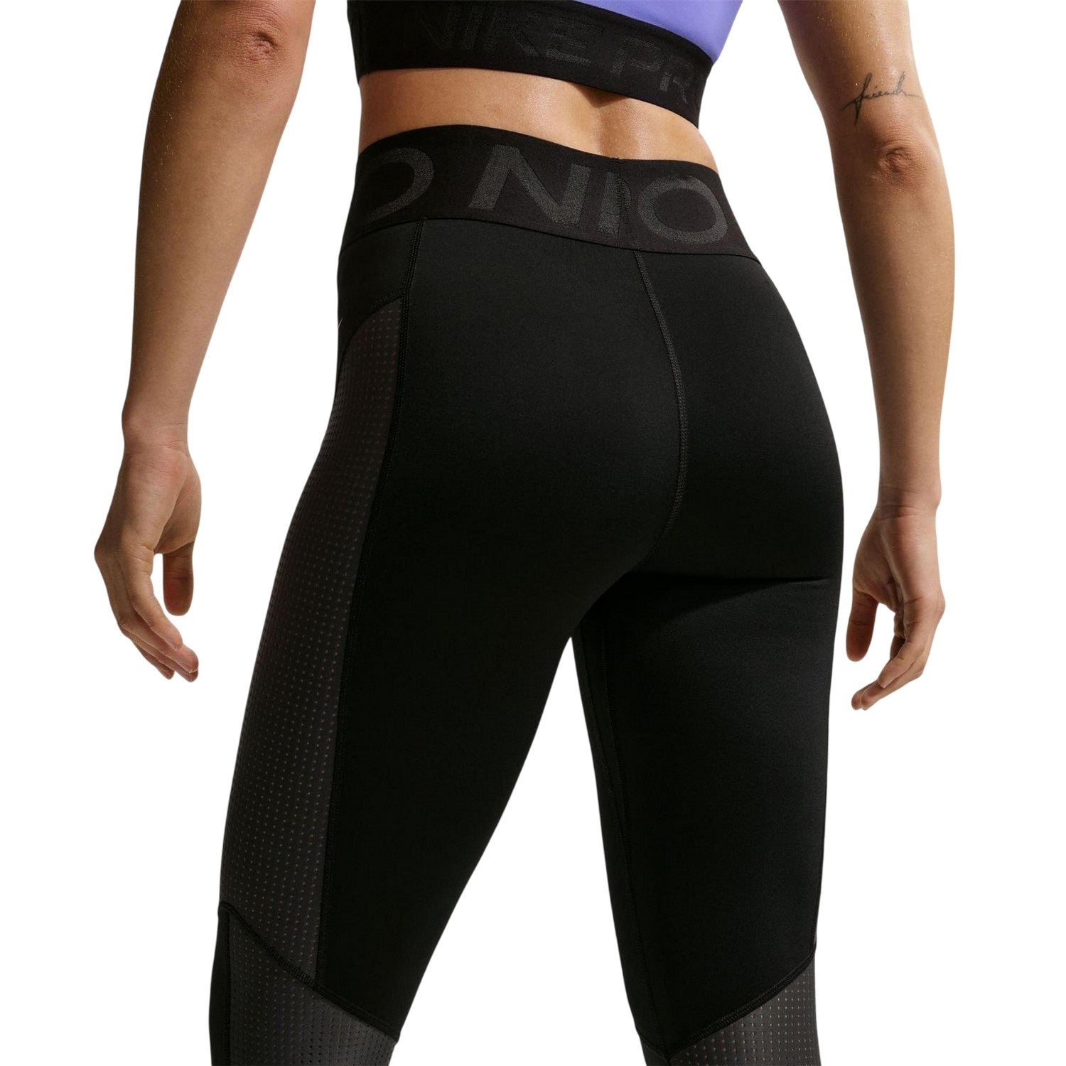 Black - Back - Nike Womens-Ladies Performance Gym Leggings