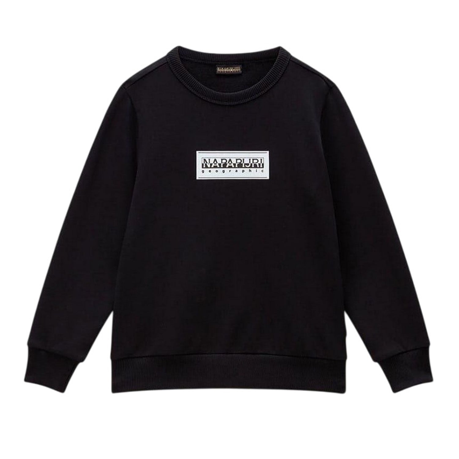 Black - Front - Napapijri Childrens-Kids Chamois Sweatshirt