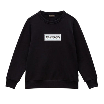 Black - Front - Napapijri Childrens-Kids Chamois Sweatshirt