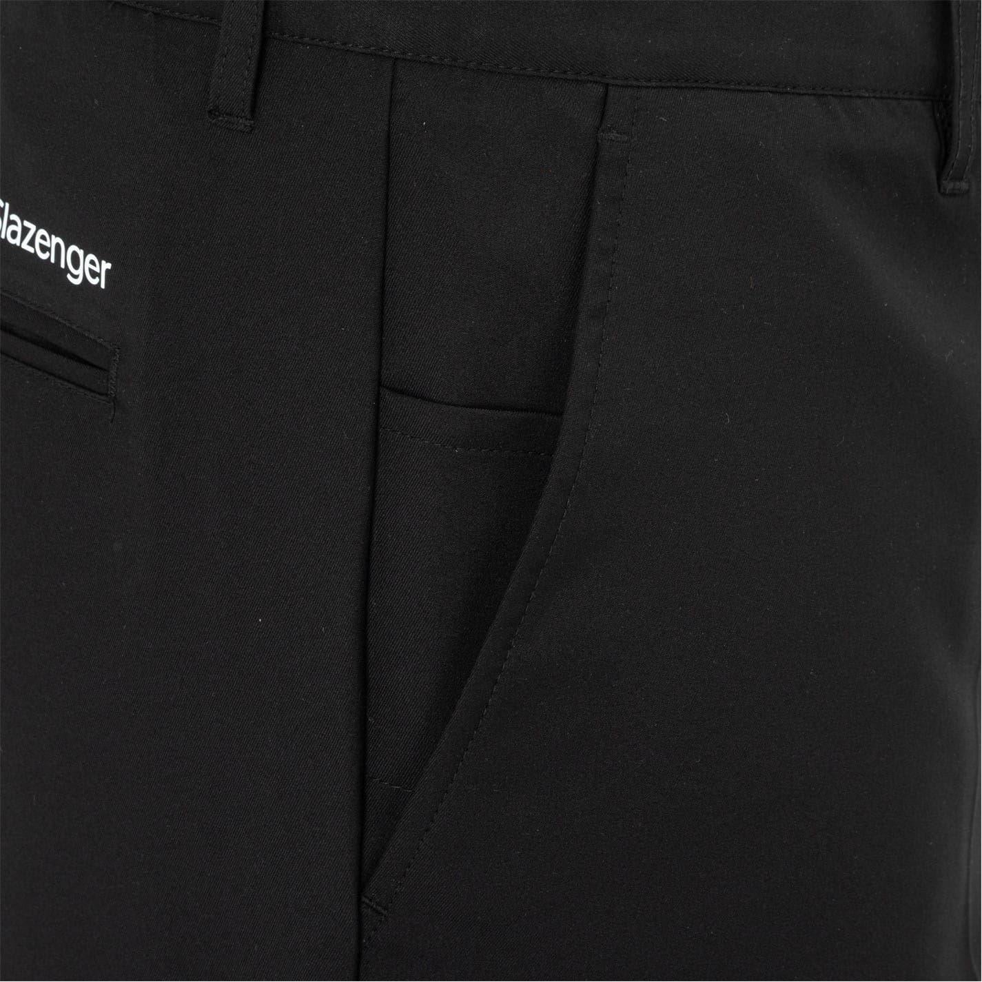 Black - Lifestyle - Slazenger Mens Polyester Golf Shorts