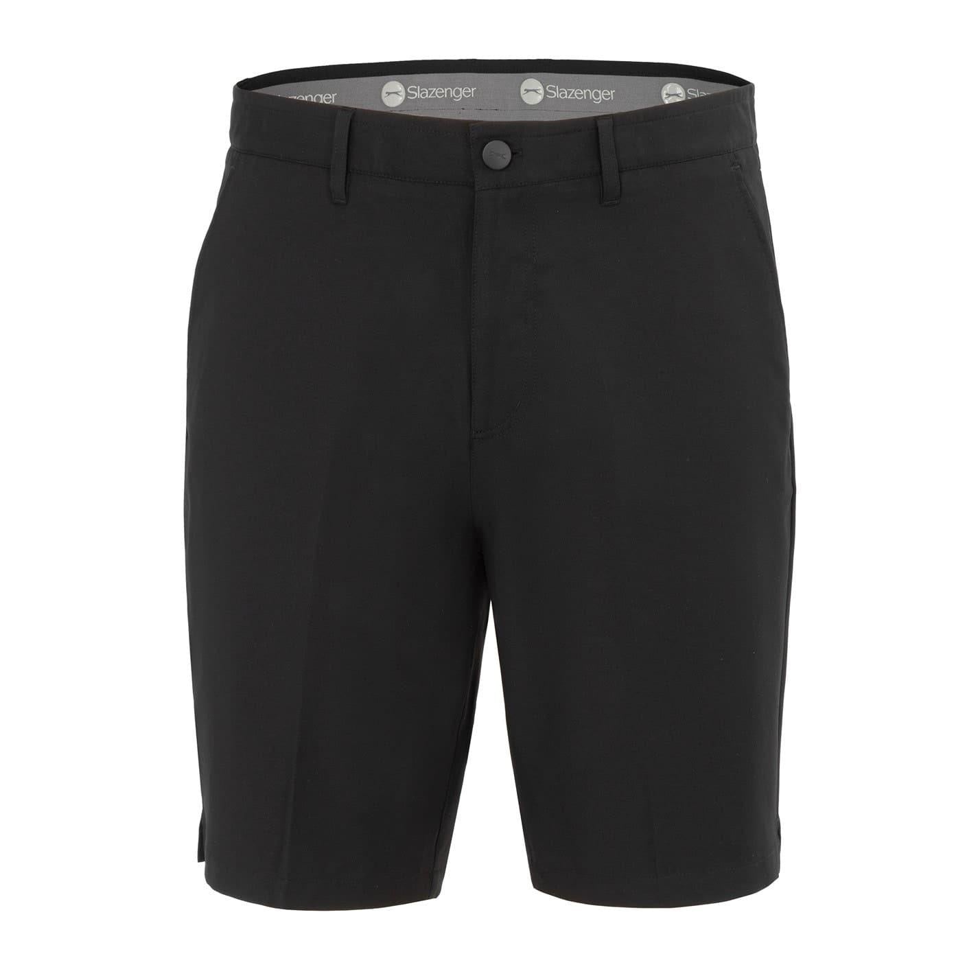 Black - Front - Slazenger Mens Polyester Golf Shorts