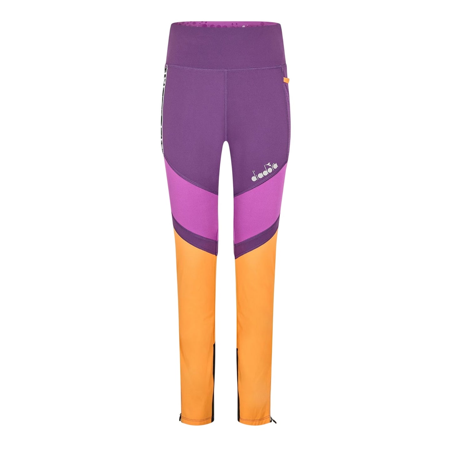 Multicoloured - Front - Diadora Womens-Ladies Athletic Running Tights