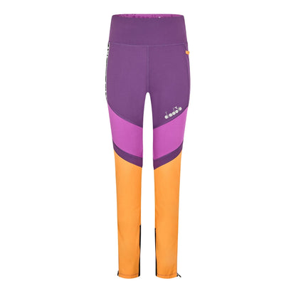 Multicoloured - Front - Diadora Womens-Ladies Athletic Running Tights