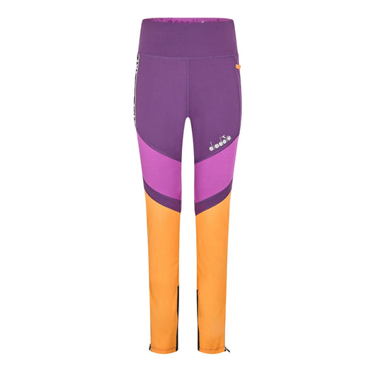 Multicoloured - Front - Diadora Womens-Ladies Athletic Running Tights