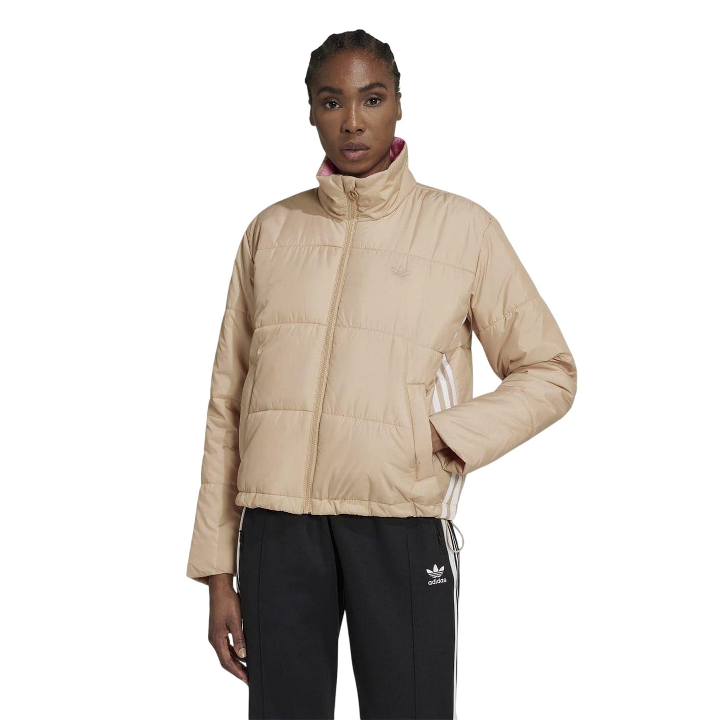 Beige - Lifestyle - Adidas Womens-Ladies Originals Puffer Jacket