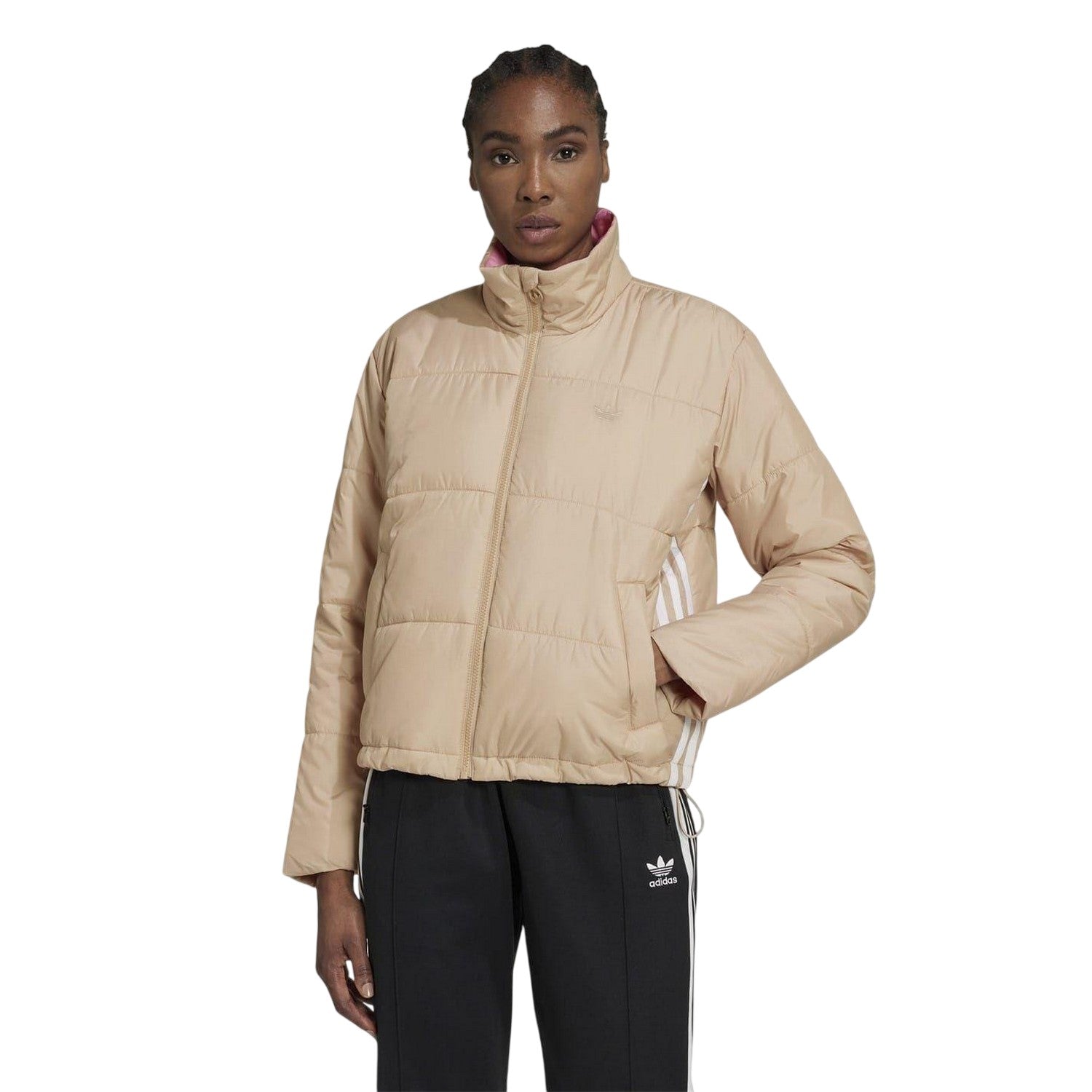 Beige - Lifestyle - Adidas Womens-Ladies Originals Puffer Jacket