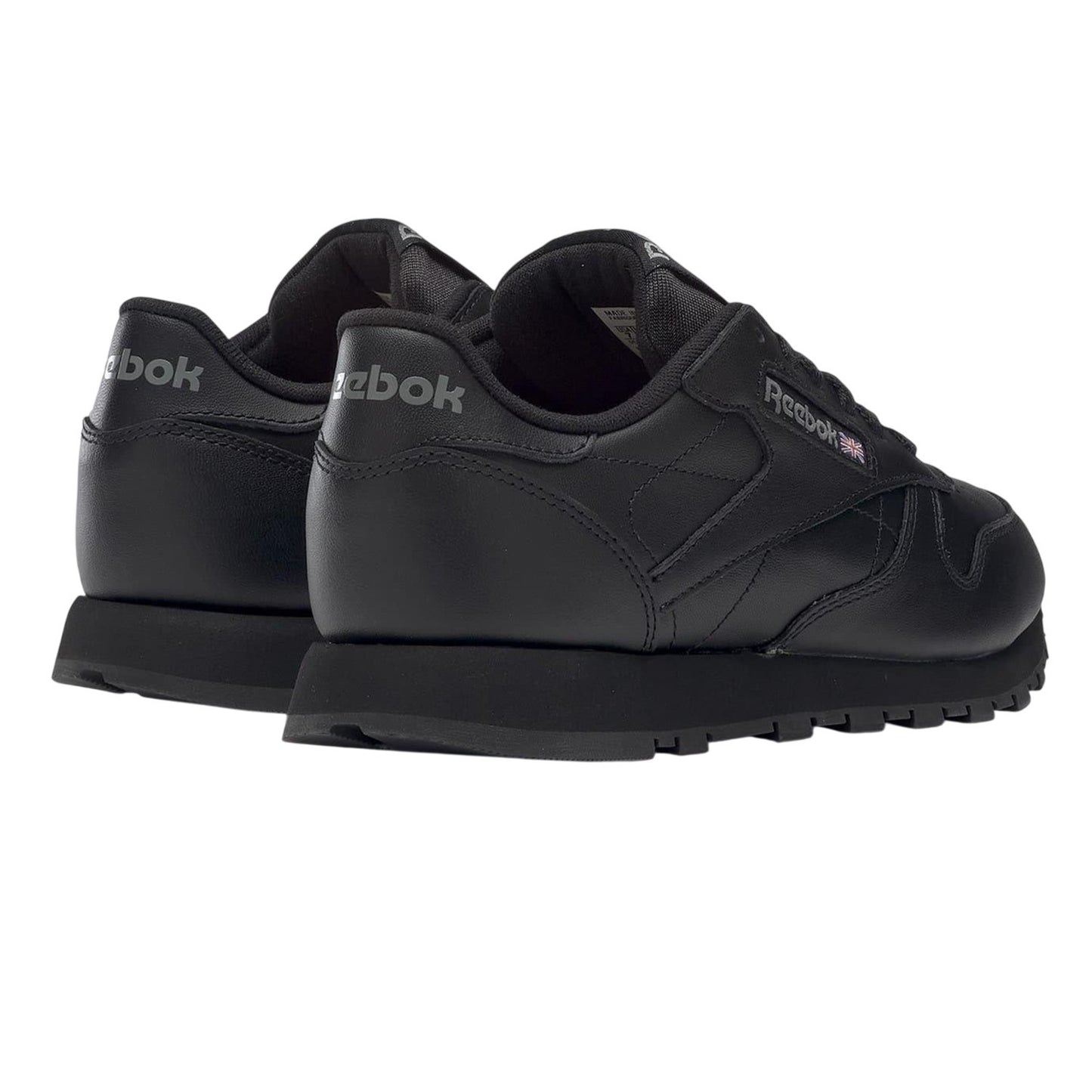 Black - Back - Reebok Womens-Ladies Classic Leather Trainers
