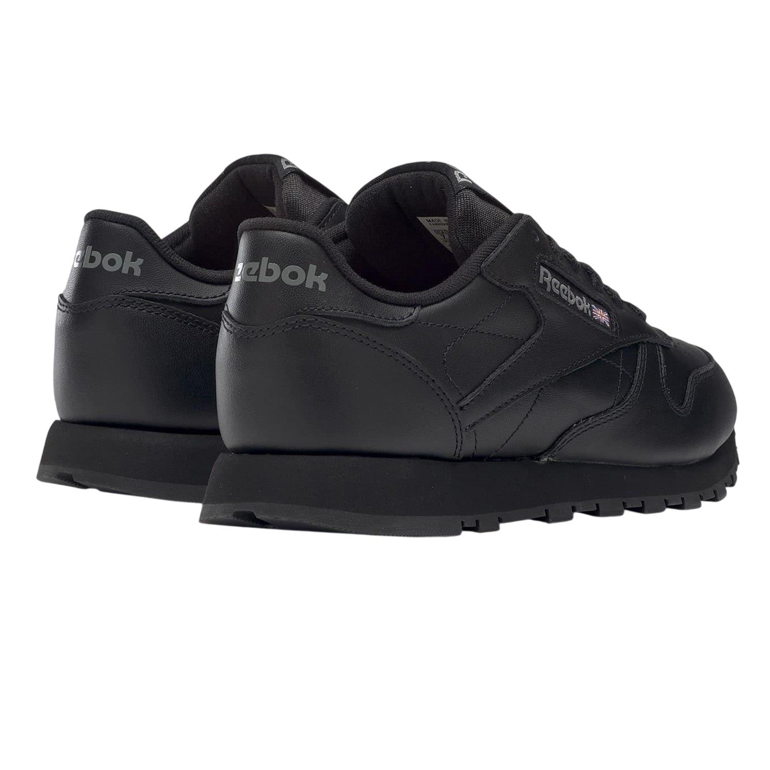 Black - Back - Reebok Womens-Ladies Classic Leather Trainers
