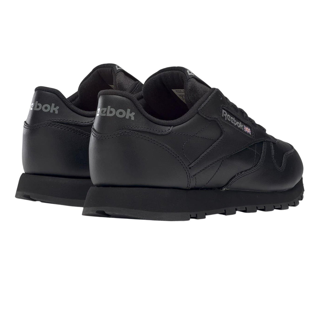 Black - Back - Reebok Womens-Ladies Classic Leather Trainers