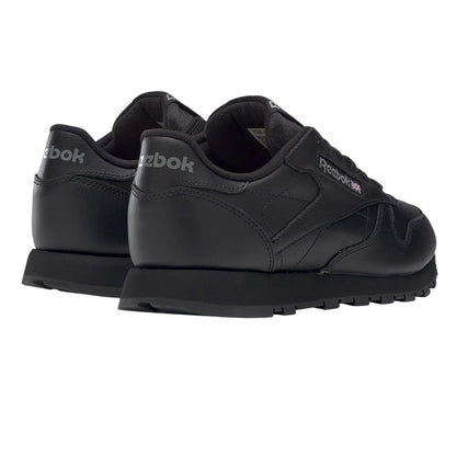 Black - Back - Reebok Womens-Ladies Classic Leather Trainers