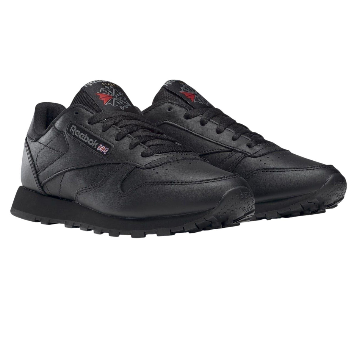 Black - Side - Reebok Womens-Ladies Classic Leather Trainers