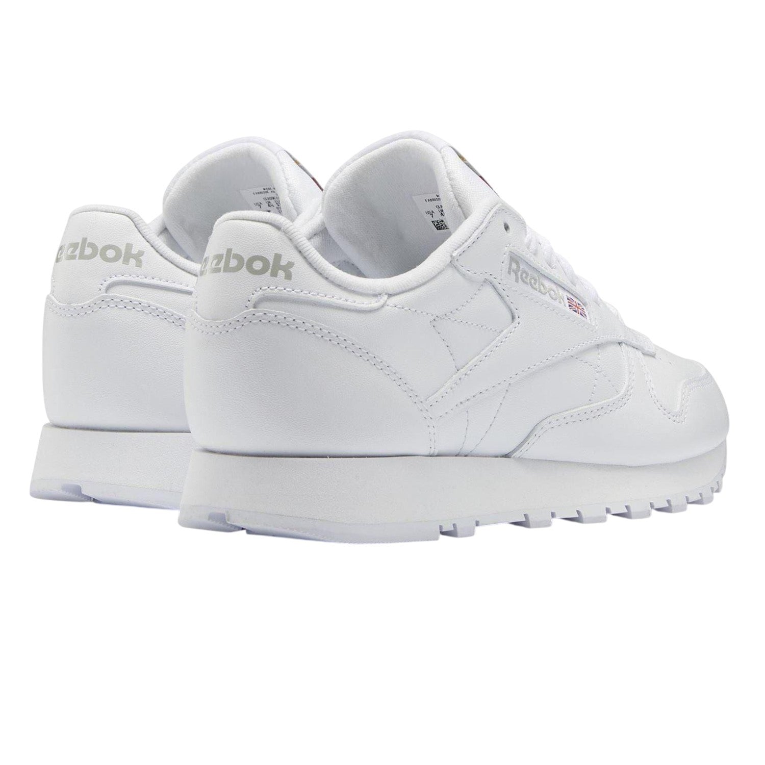 White - Back - Reebok Womens-Ladies Classic Leather Trainers