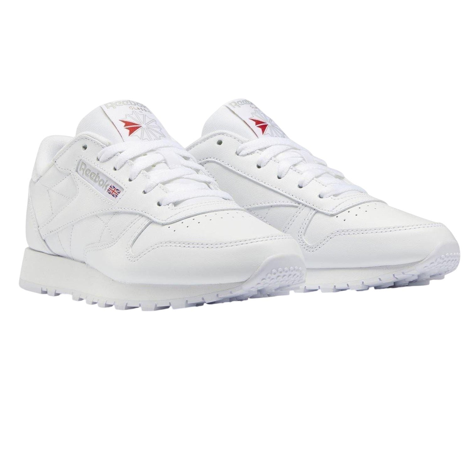 White - Side - Reebok Womens-Ladies Classic Leather Trainers