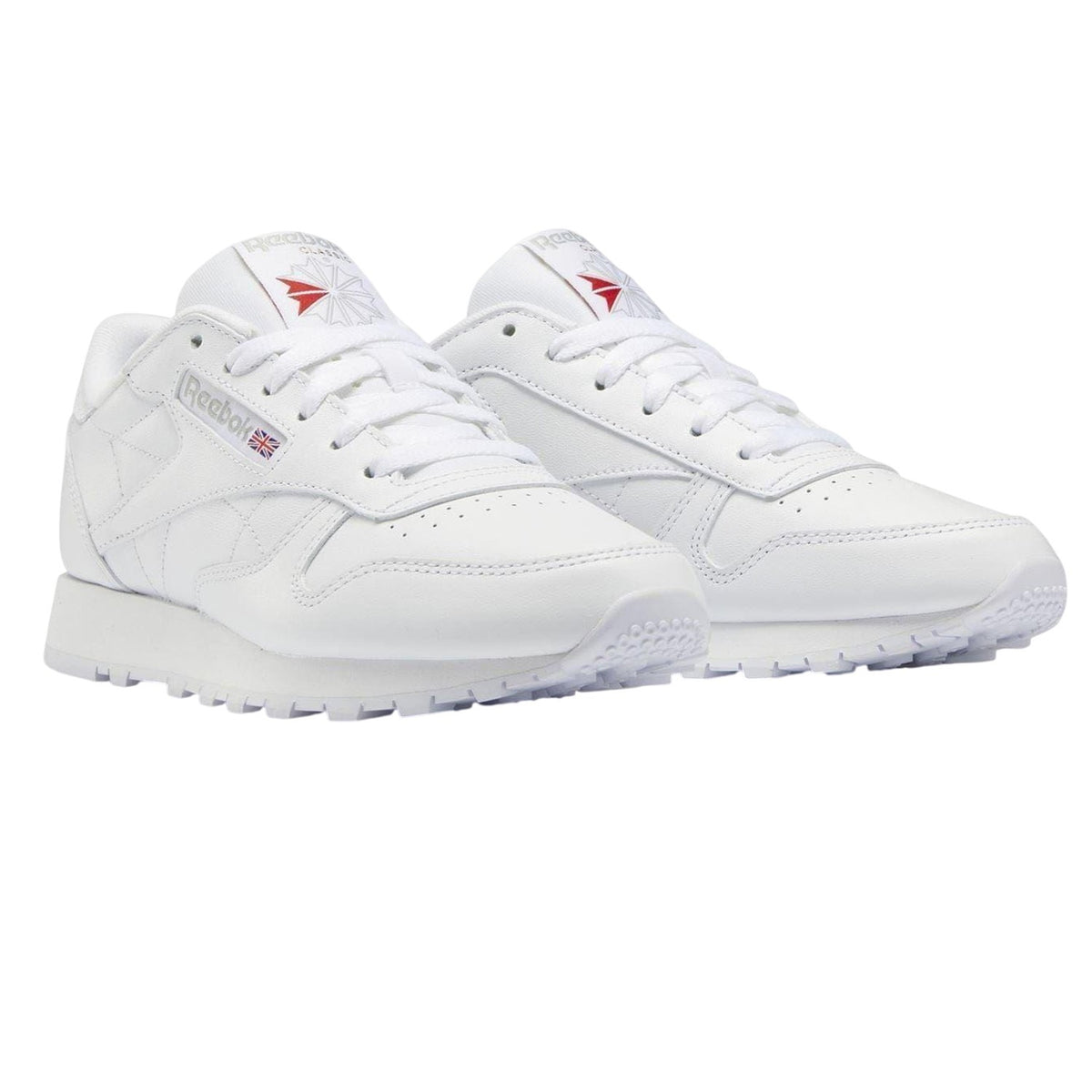 White - Side - Reebok Womens-Ladies Classic Leather Trainers