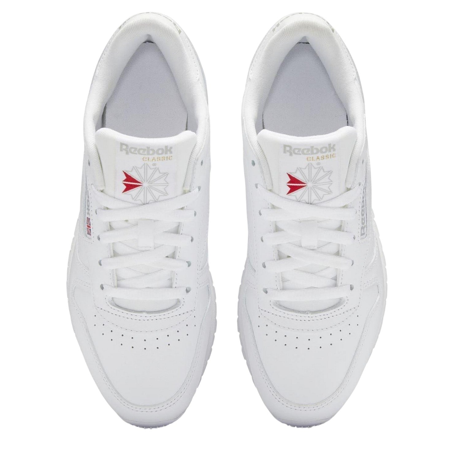 White - Lifestyle - Reebok Womens-Ladies Classic Leather Trainers
