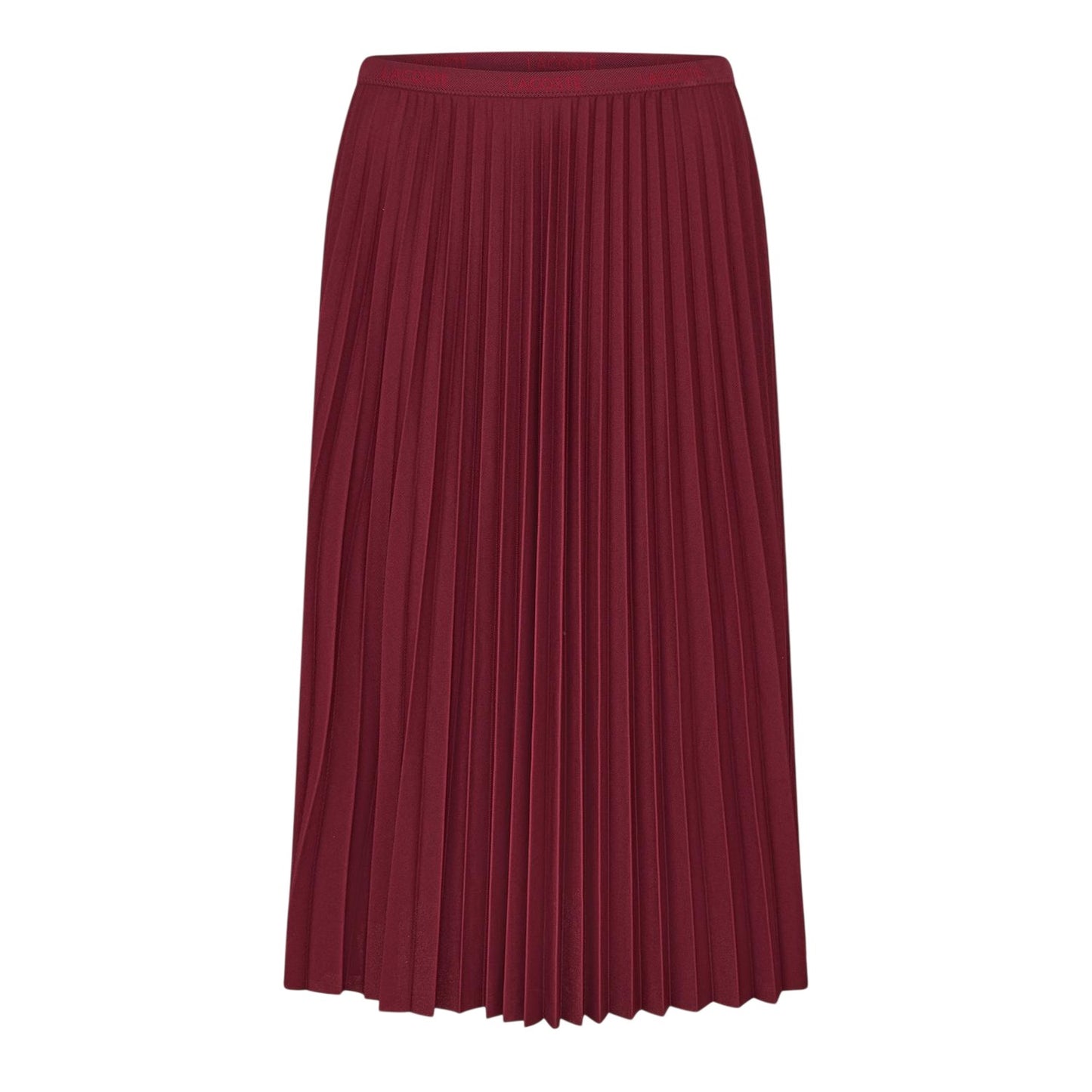 Zinfandel - Front - Lacoste Womens-Ladies Pleated Polyester Midi Skirt