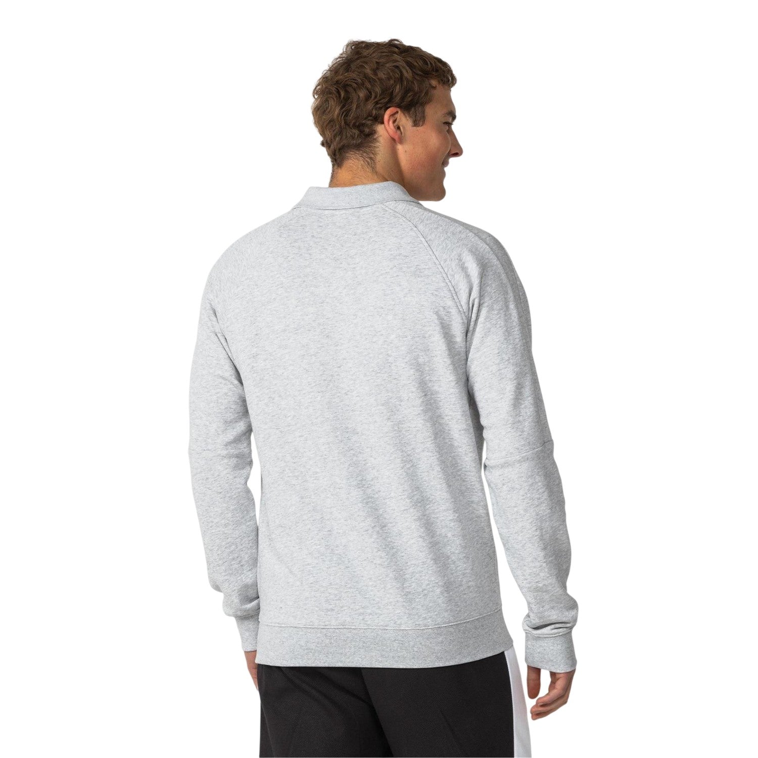 Grey Heather - Back - Puma Mens Logo Crew Neck Sweatshirt