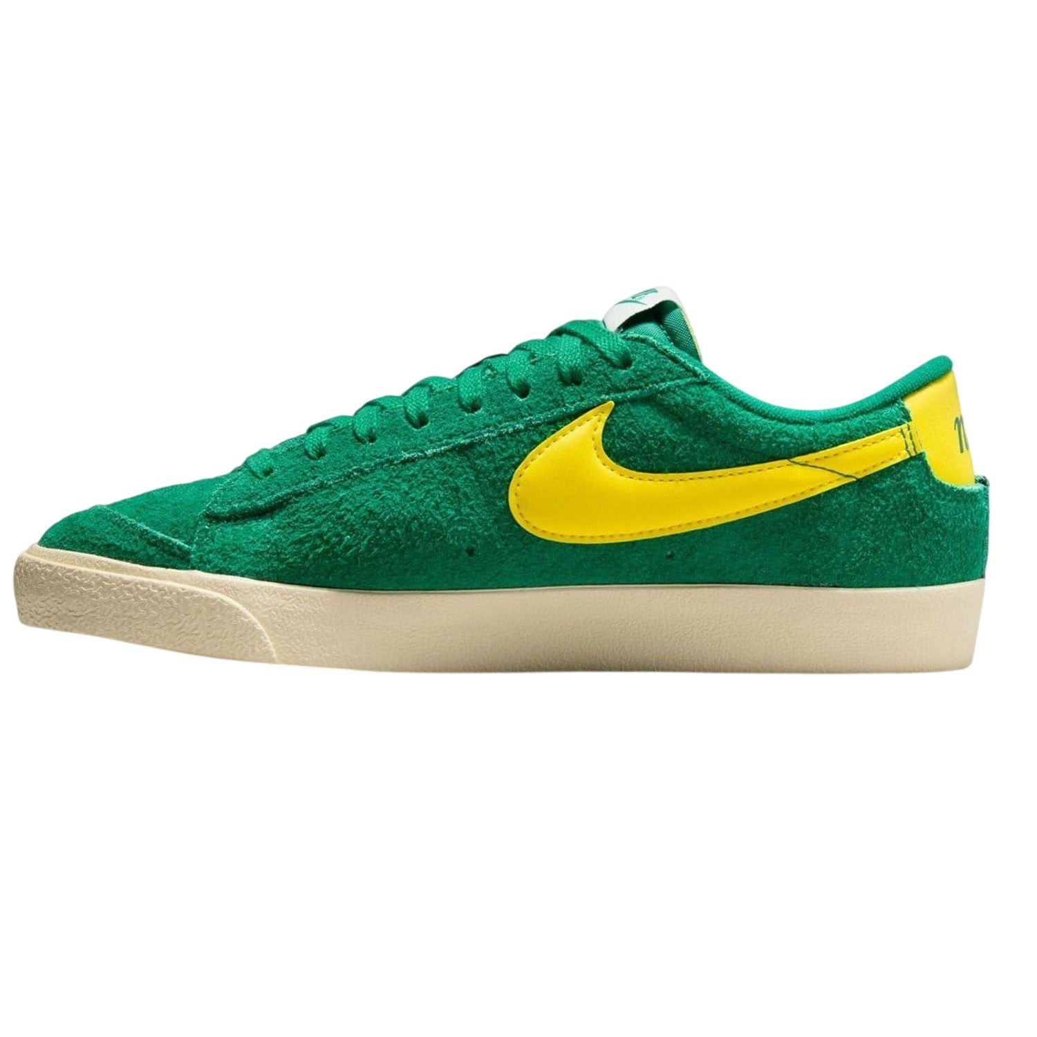 Green-Yellow-White - Side - Nike Womens-Ladies Blazer Jumbo Suede Trainers