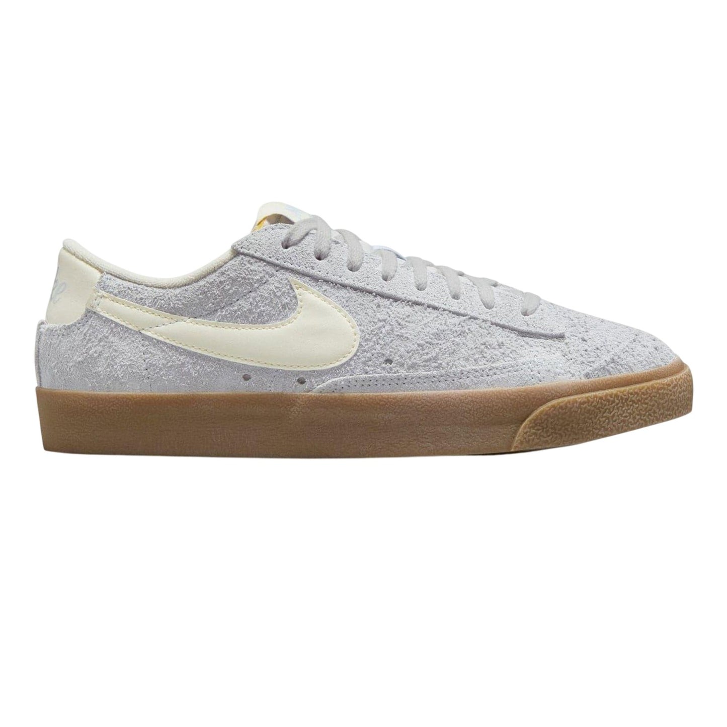 Grey-Gum - Front - Nike Womens-Ladies Blazer Jumbo Suede Trainers
