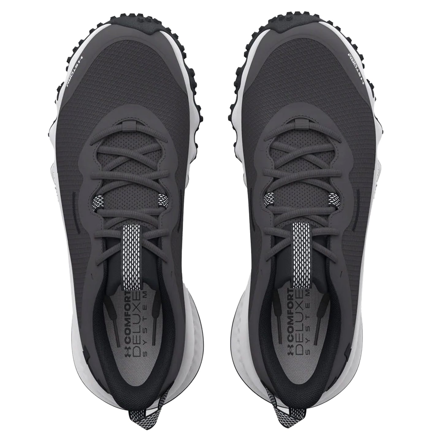 Grey - Back - Under Armour Womens-Ladies Maven Trail Waterproof Running Trainers