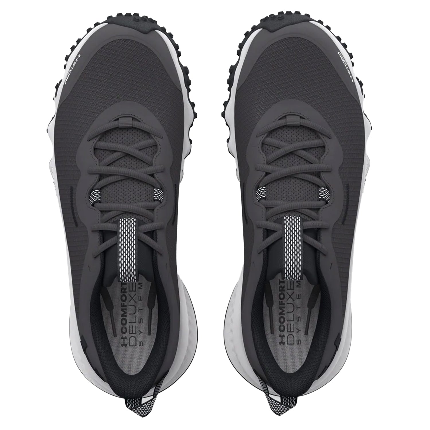 Grey - Back - Under Armour Womens-Ladies Maven Trail Waterproof Running Trainers