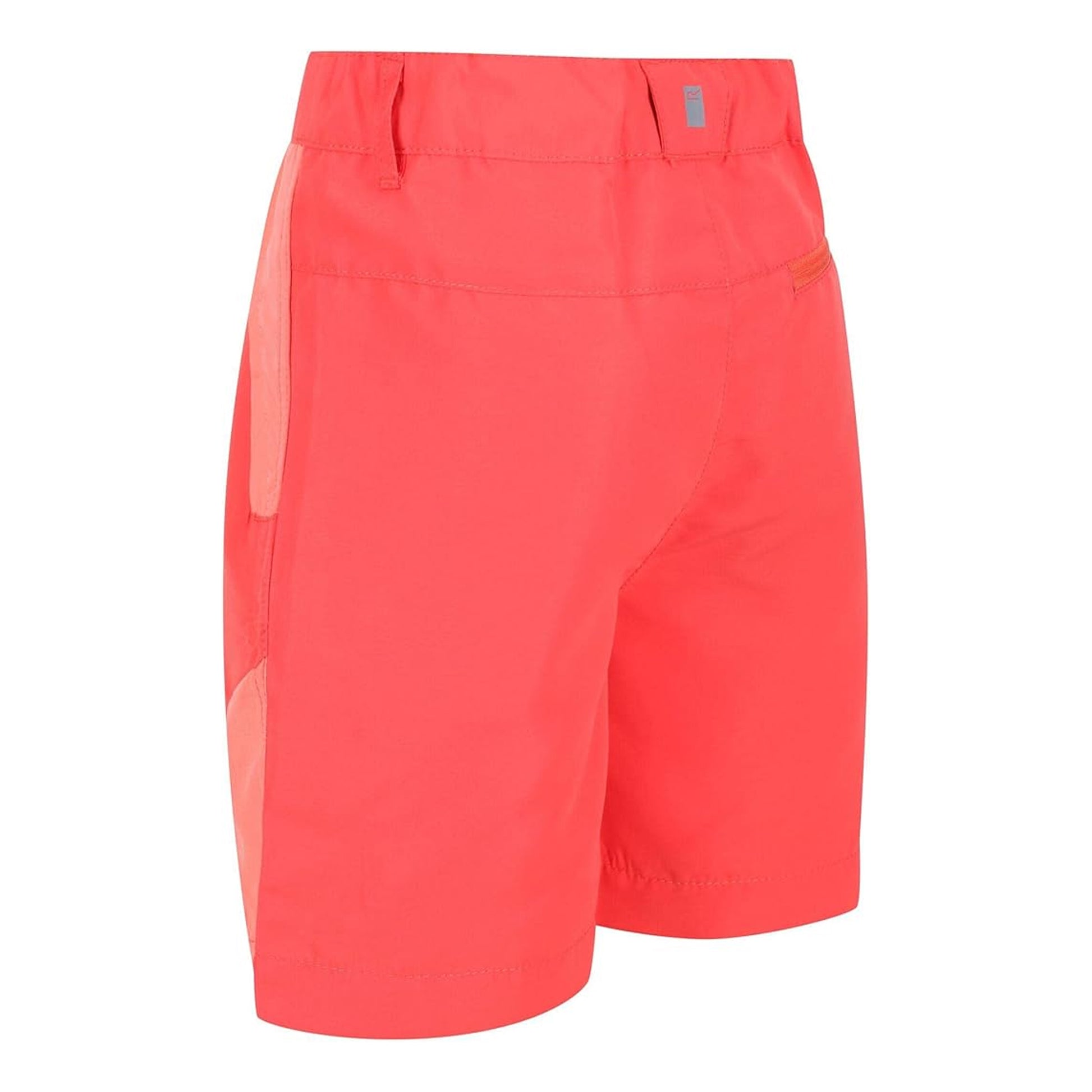 Neon Peach-Fuchsia - Side - Regatta Childrens-Kids Sorcer Colour Block Shorts