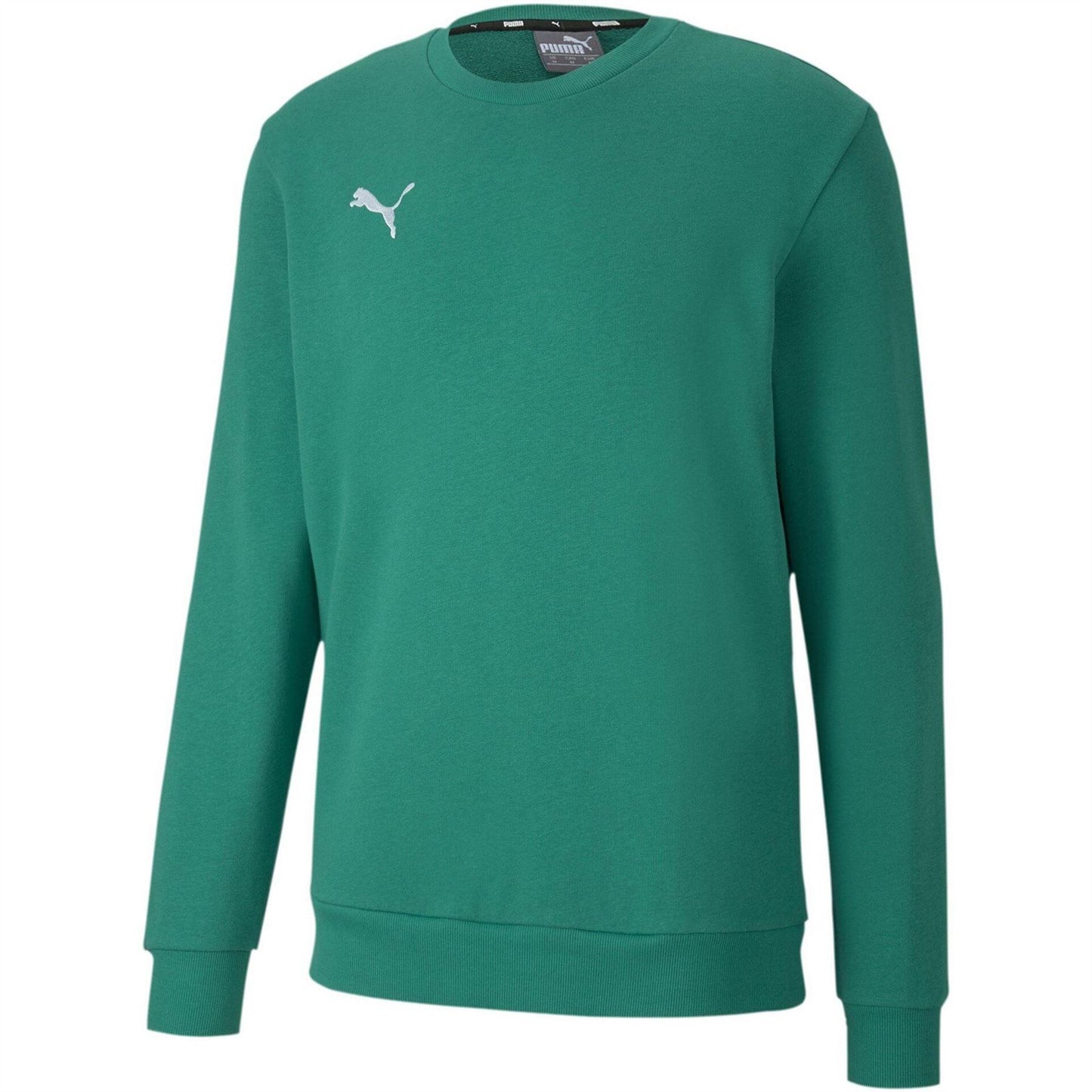 Pepper Green - Front - Puma Mens Crew Neck Regular Sweatshirt