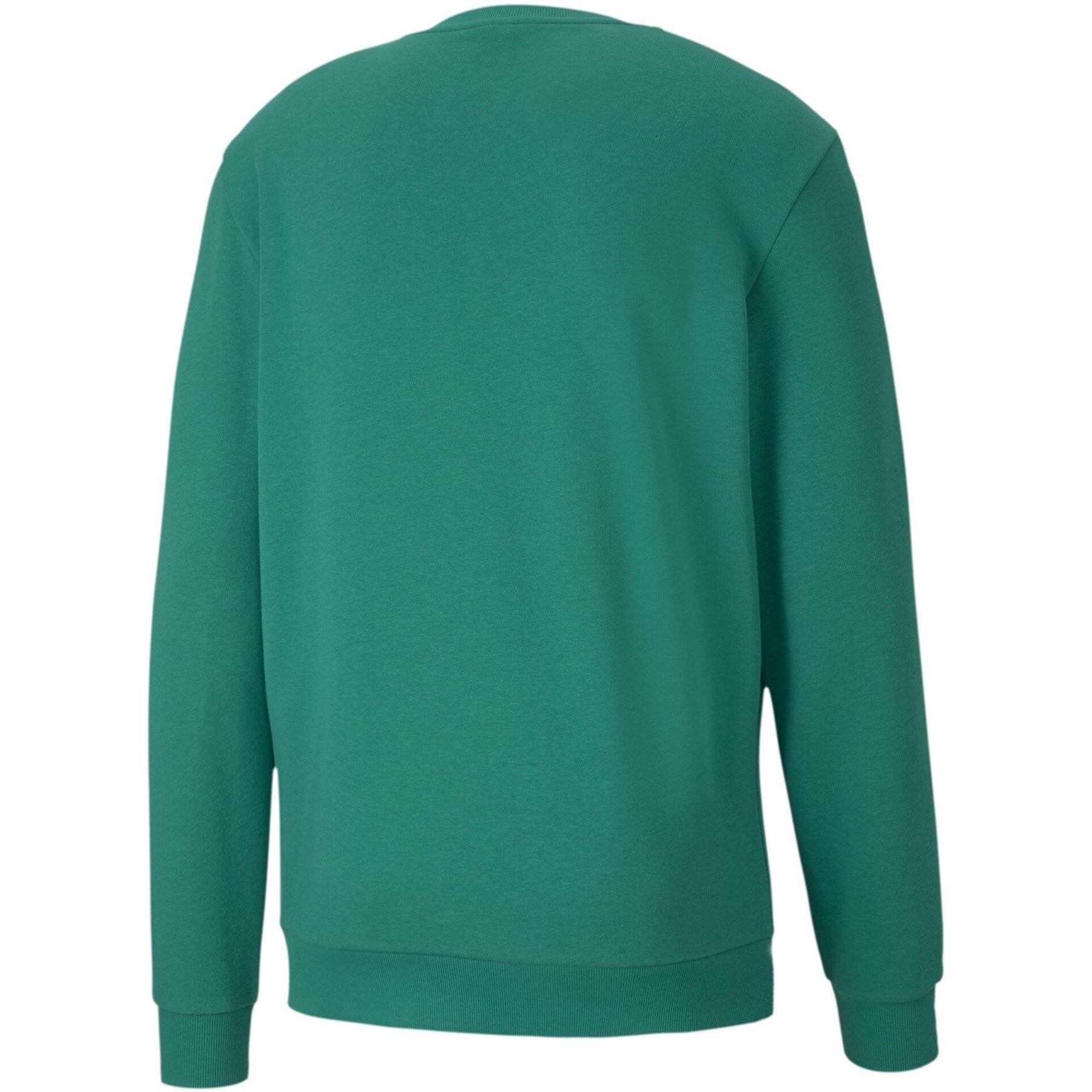 Pepper Green - Back - Puma Mens Crew Neck Regular Sweatshirt