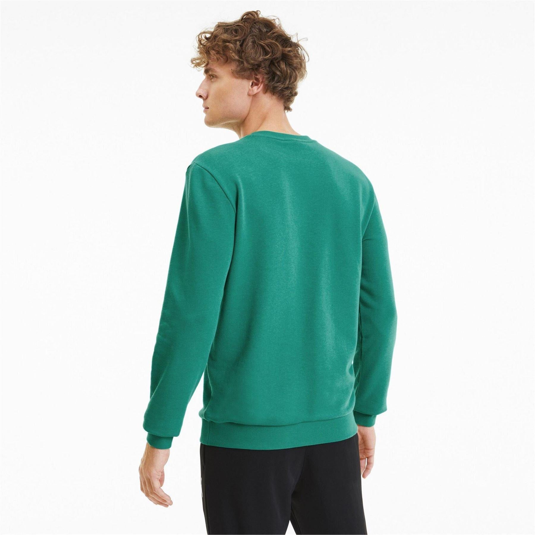 Pepper Green - Lifestyle - Puma Mens Crew Neck Regular Sweatshirt