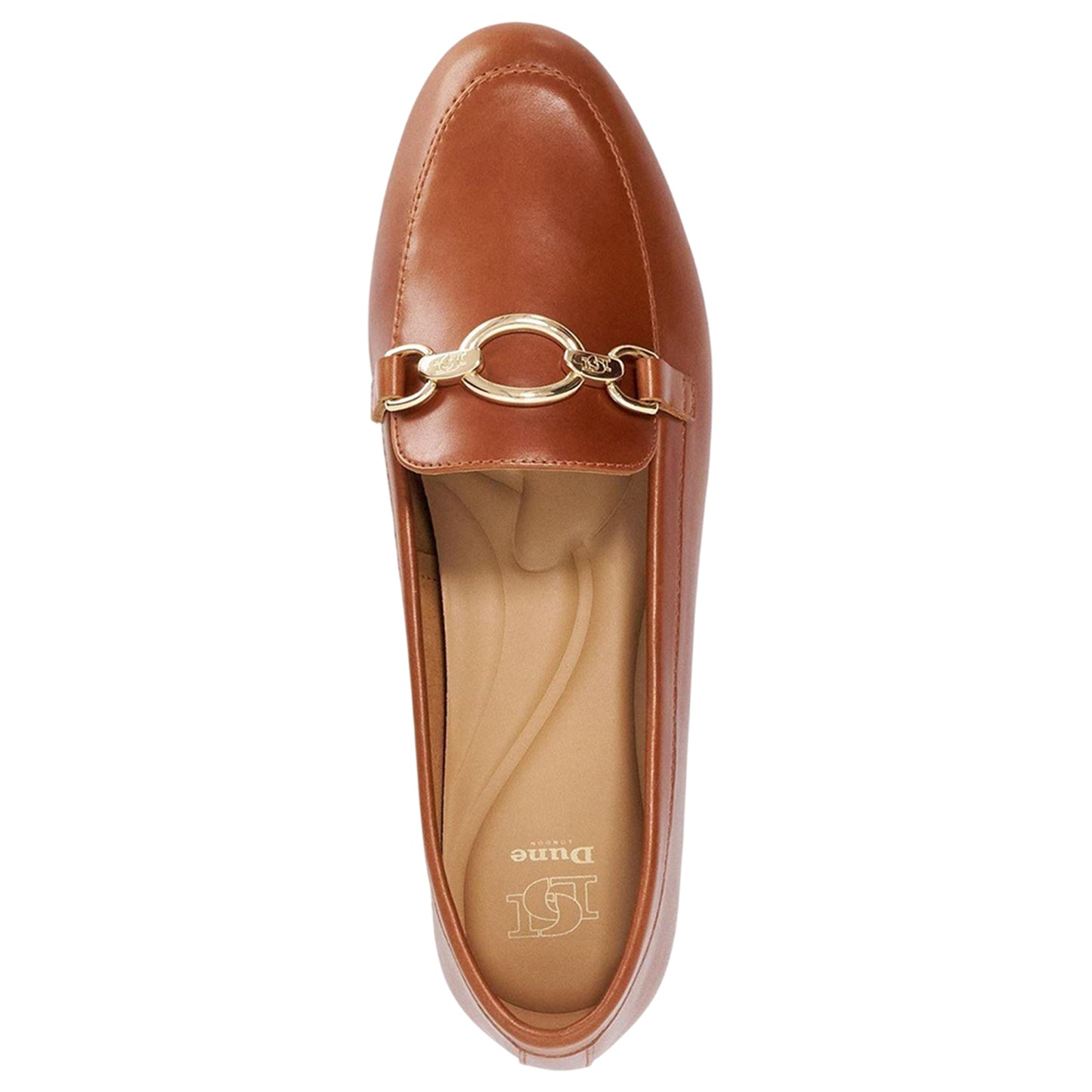 Tan - Lifestyle - Dune London Womens-Ladies Lo Gladia Leather Loafers