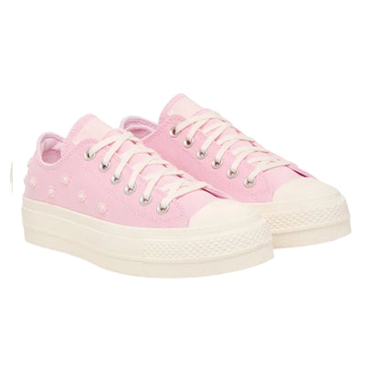 Bloom - Side - Converse Womens-Ladies Chuck Taylor Canvas Platform Shoes