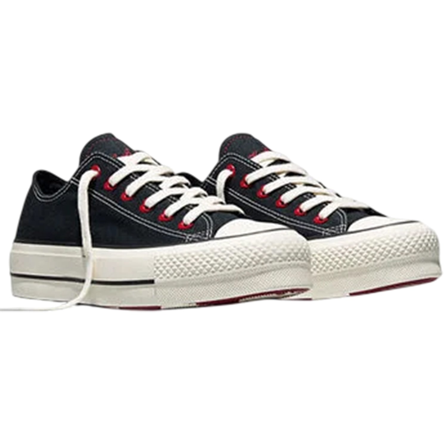 Black - Front - Converse Womens-Ladies Chuck Taylor Canvas Platform Shoes