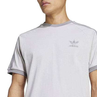 Grey - Lifestyle - Adidas Mens 3 Stripes Cotton T-Shirt