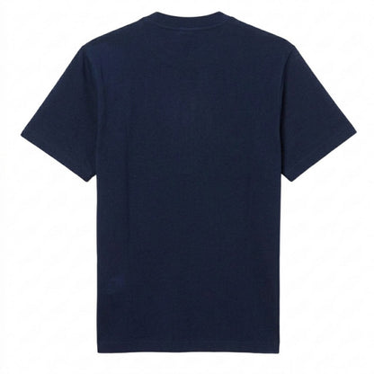 Navy - Back - Lacoste Mens Striped Regular T-Shirt
