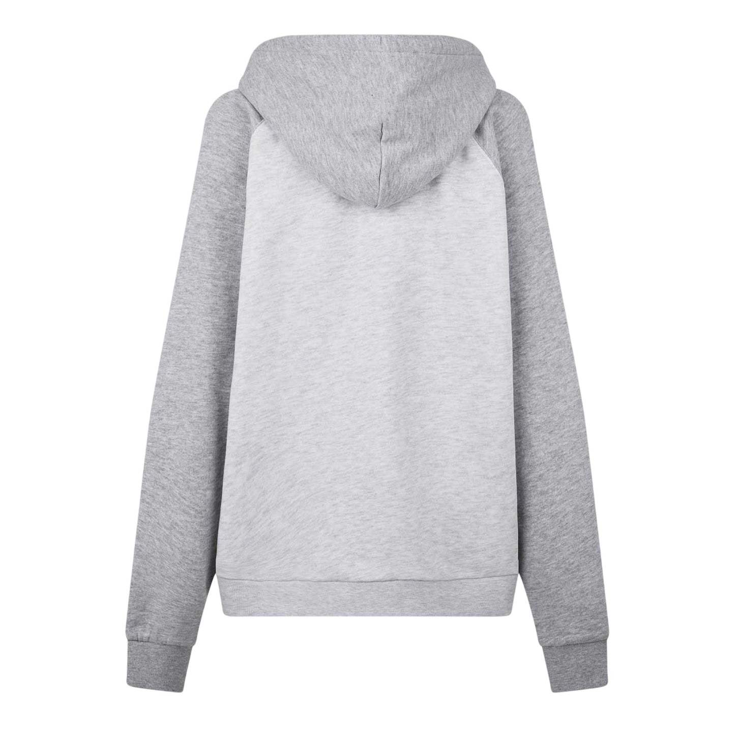 Light Heather - Back - Jack Wills Womens-Ladies Colour Block Raglan Full Zip Hoodie
