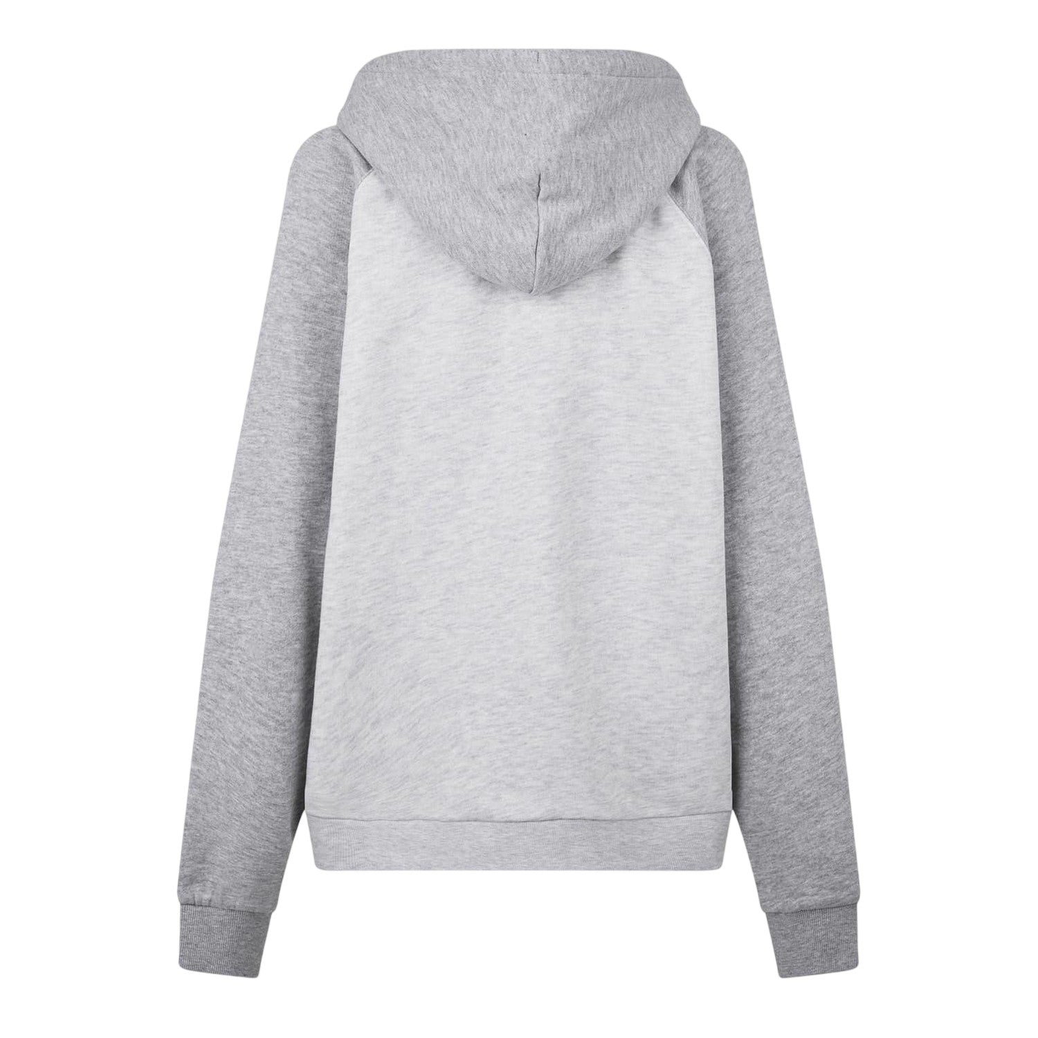 Light Heather - Back - Jack Wills Womens-Ladies Colour Block Raglan Full Zip Hoodie