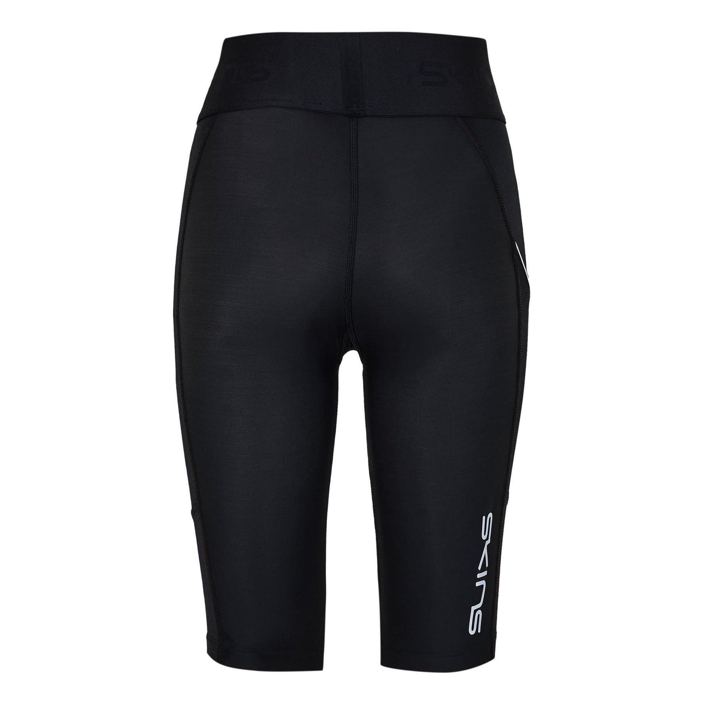 Black - Back - Skins Womens-Ladies Series-1 Compression Shorts