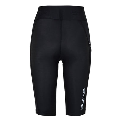 Black - Back - Skins Womens-Ladies Series-1 Compression Shorts
