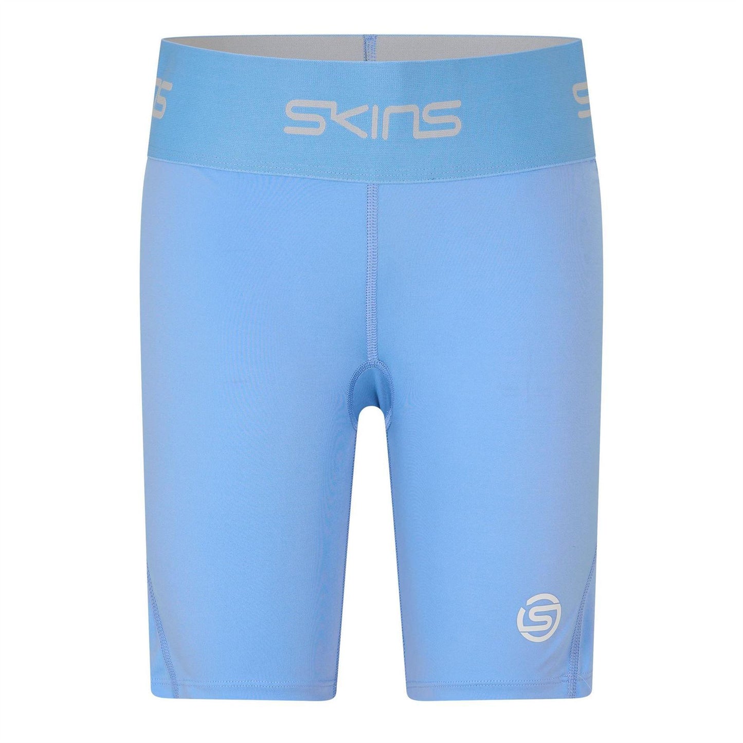 Sky Blue - Front - Skins Womens-Ladies Series-1 Compression Shorts