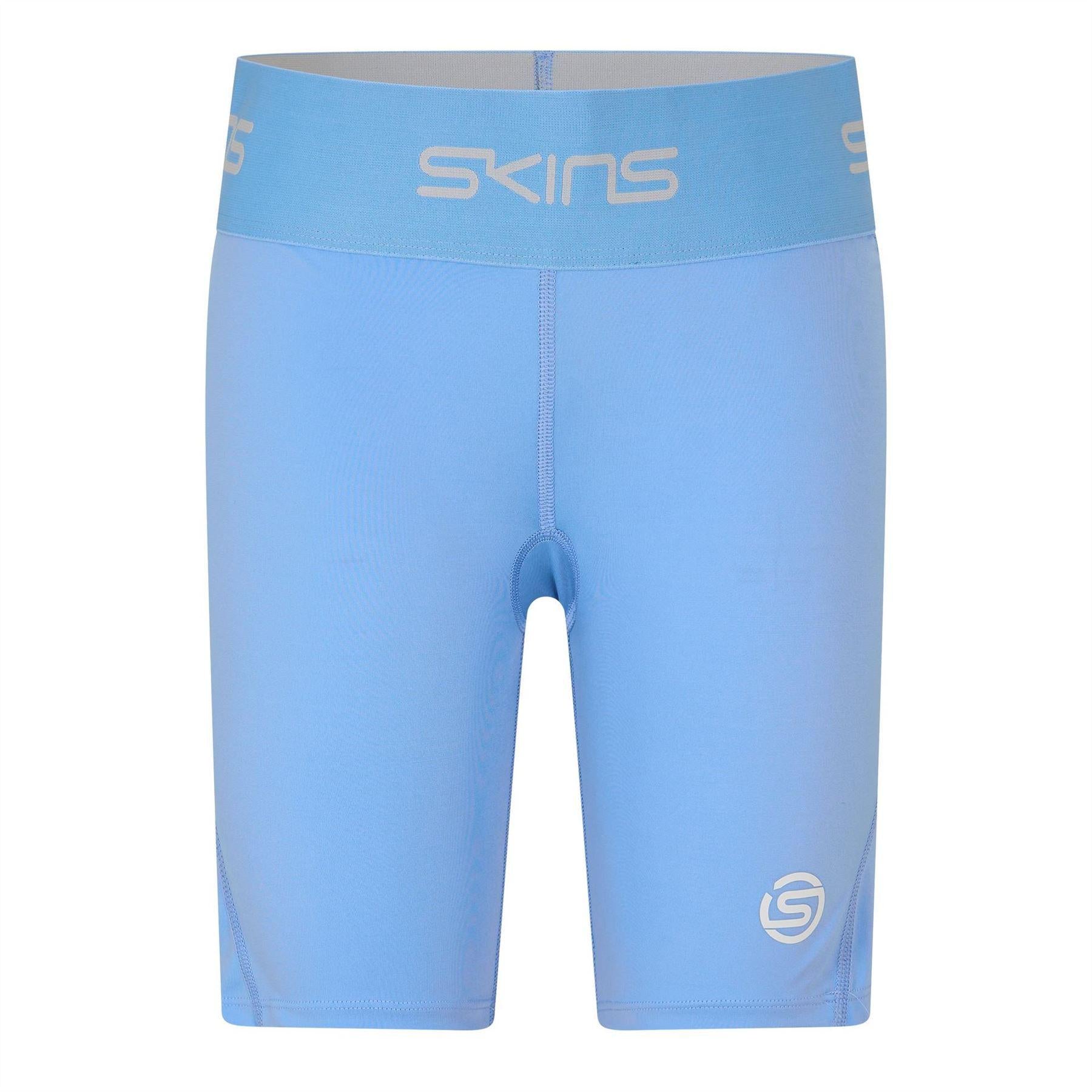 Blue - Side - Skins Womens-Ladies Series-1 Compression Shorts