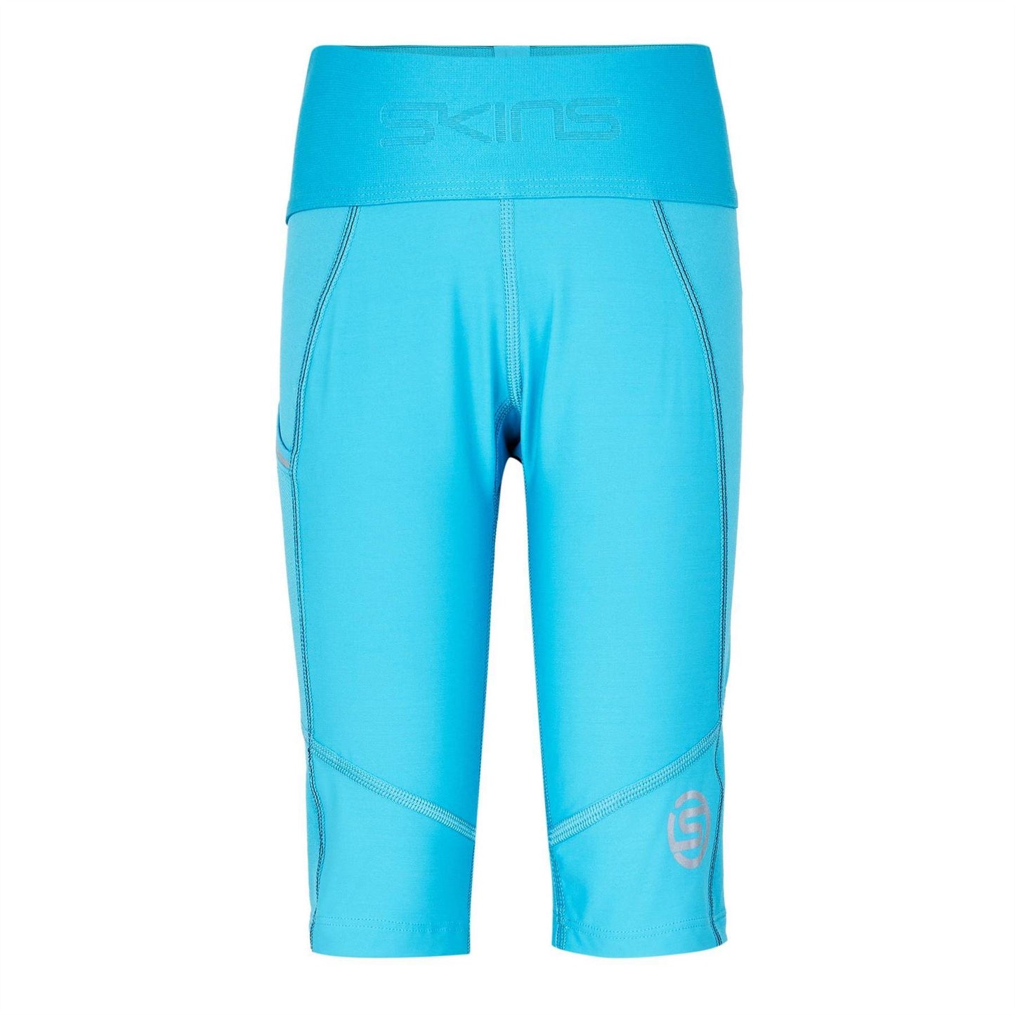 Black-White - Lifestyle - Skins Womens-Ladies Series-1 Compression Shorts