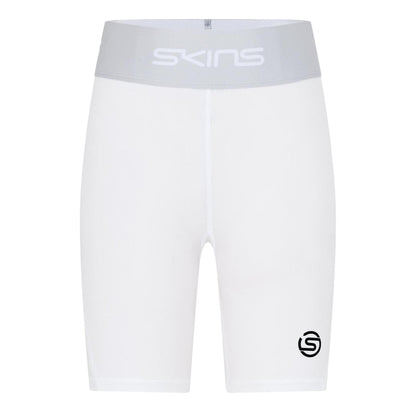 White - Front - Skins Womens-Ladies Series-1 Compression Shorts