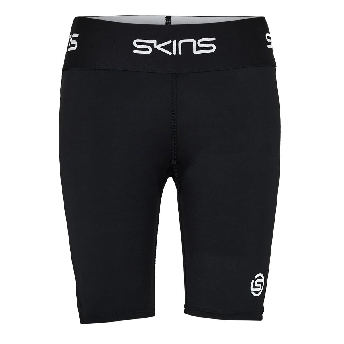 Black-White - Front - Skins Womens-Ladies Series-1 Compression Shorts
