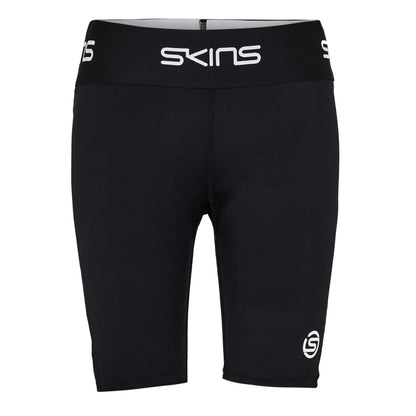 Black-White - Front - Skins Womens-Ladies Series-1 Compression Shorts