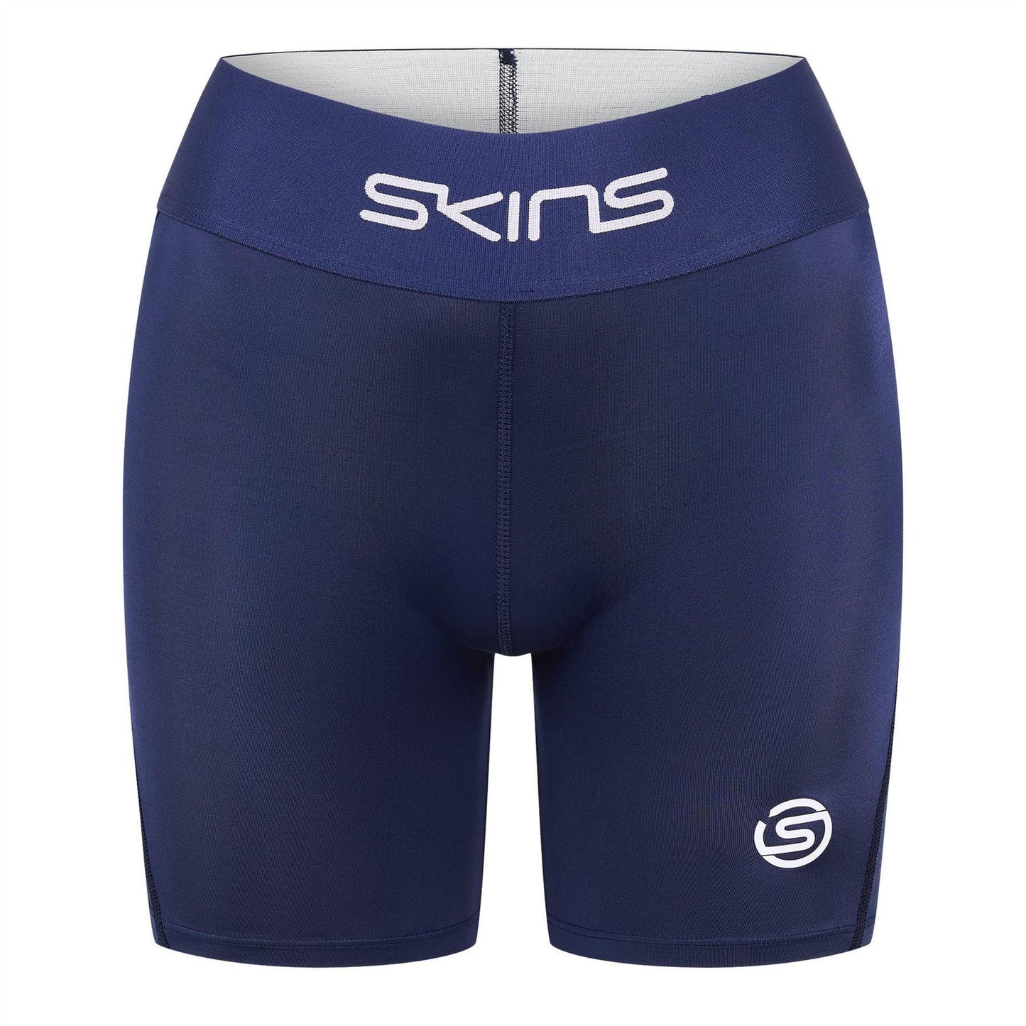 Blue - Front - Skins Womens-Ladies Series-1 Compression Shorts