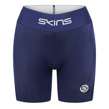 Blue - Front - Skins Womens-Ladies Series-1 Compression Shorts