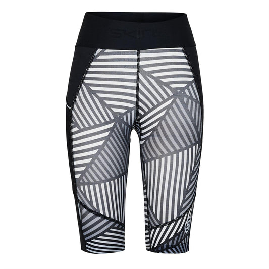 White-Black - Front - Skins Womens-Ladies Series-1 Compression Shorts