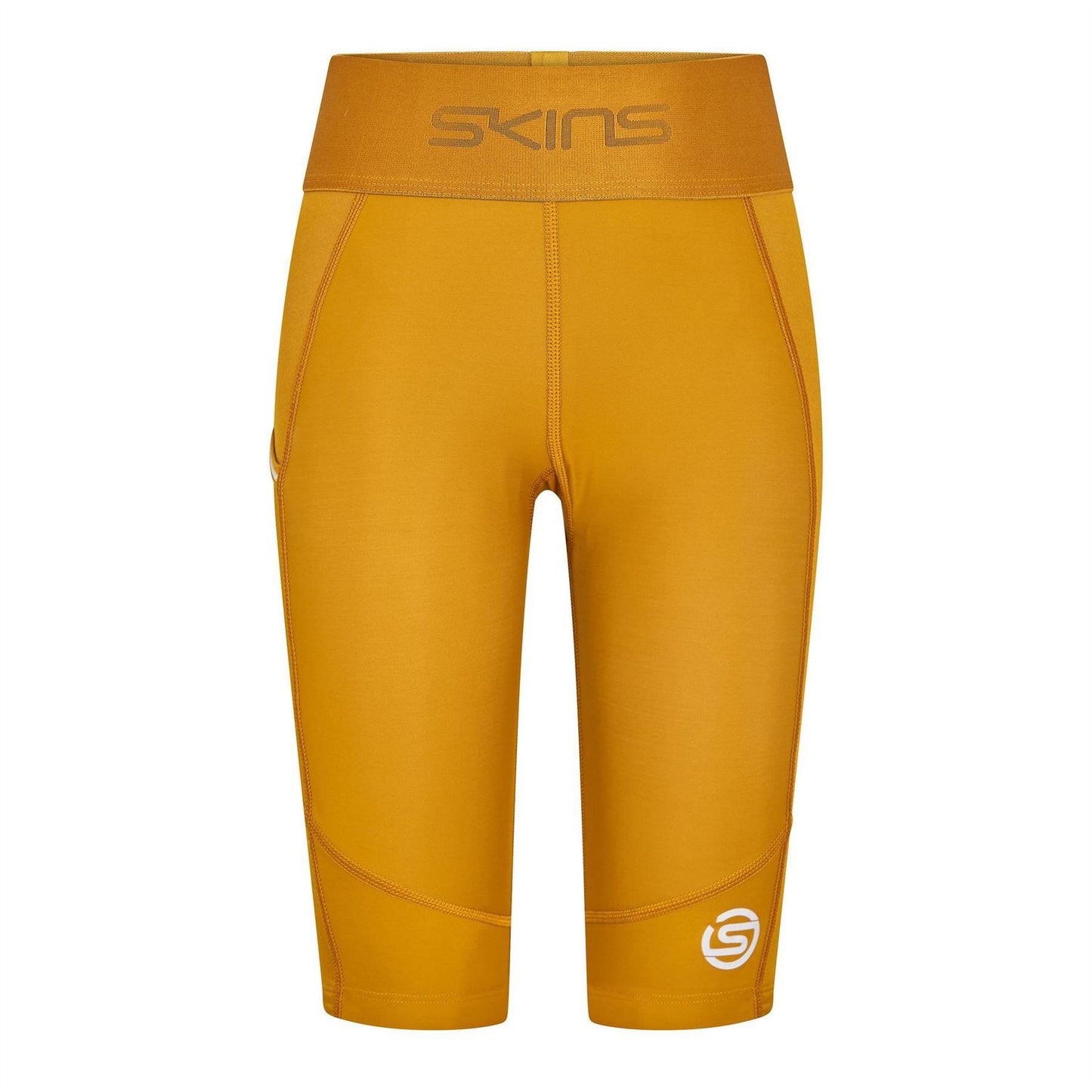 Brown - Front - Skins Womens-Ladies Series-1 Compression Shorts