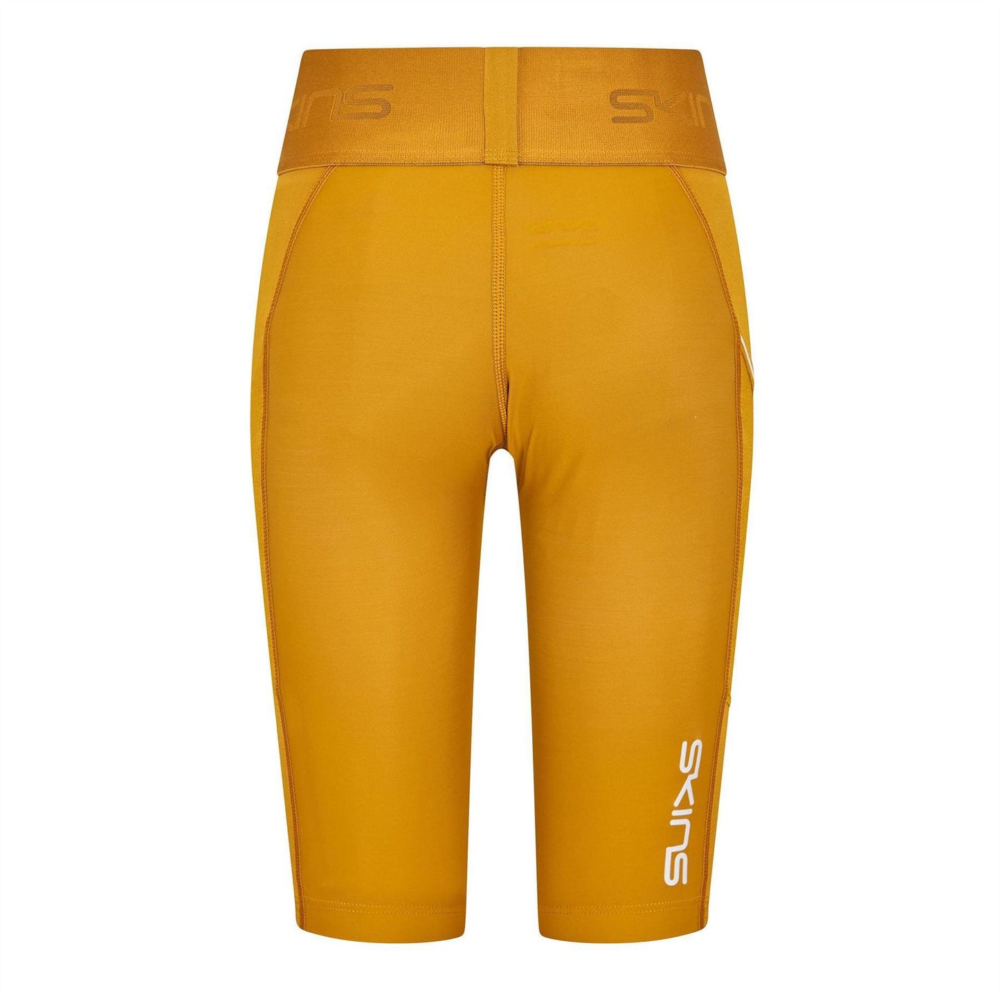 Brown - Back - Skins Womens-Ladies Series-1 Compression Shorts